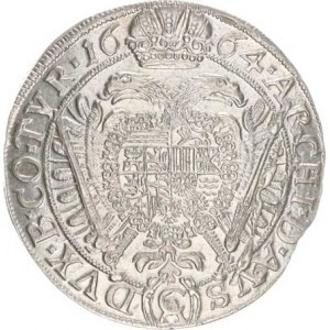 Leopold I. (1657-1705), XV kr. 1664 CA, Vídeň-Cetto Hol.64.3,7, mír. kraj. stř.