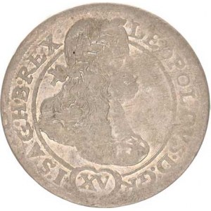 Leopold I. (1657-1705), XV kr. 1664 FBL, Kladsko-de Lisola R jako Hol. 64.2.3 var.