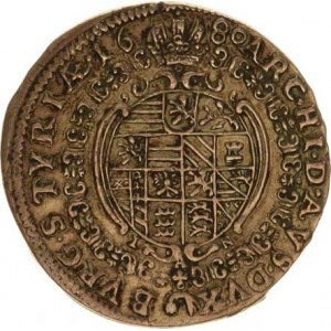 Leopold I. (1657-1705), XV kr. 1680 I-A-N, Štýrsko-Nowak Hol. 80,1.1 RR