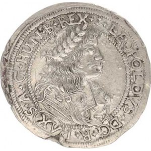 Leopold I. (1657-1705), XV kr. 1685 NB-PO Hol. 85.1.2 R, vada stř. při kraji