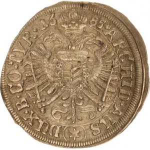 Leopold I. (1657-1705), XV kr. 1685 B-W hvězda, Mainz-Wildering R Hol.85.1.4a