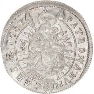 Leopold I. (1657-1705), XV kr. 1687 KB Hol.87.1,2 R