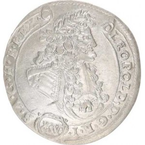 Leopold I. (1657-1705), XV kr. 1689 KB Hol.89.1,2 var. B, ražba na válc. stroji