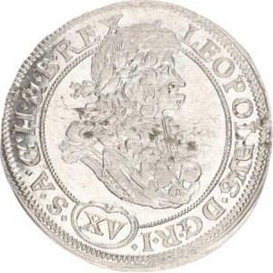 Leopold I. (1657-1705), XV kr. 1693 MMW, Vratislav-Wackerl Hol.93.1,2 var. A