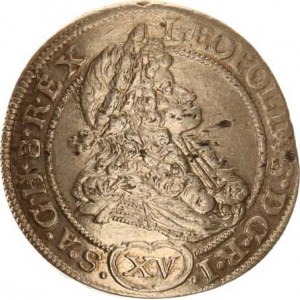 Leopold I. (1657-1705), XV kr. 1693 MMW, Vratislav-Wackerl podobný Hol. 93.1 ,9, ale