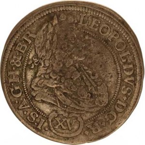 Leopold I. (1657-1705), XV kr. 1693 CB, Břeh-Brettschneider Hol. 93.1,3 RR