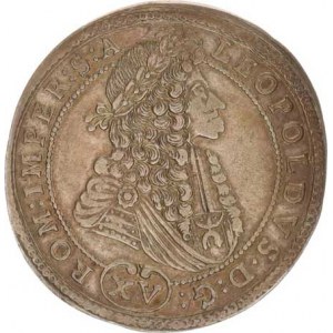 Leopold I. (1657-1705), XV kr. 1694 PM, Praha-Provisorium Hol.94.2,1 R pěkná pa
