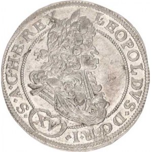 Leopold I. (1657-1705), XV kr. 1694 CB, Břeh-Brettschneider Hol.94.1,5