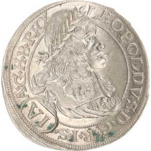 Leopold I. (1657-1705), VI kr. 1665 CA, Vídeň-Cetto - typ s oválným znakem zdobeným řádov