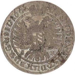 Leopold I. (1657-1705), VI kr. 1665 SH, Vratislav-Hammerschmidt var.: v av. řetízkový kr