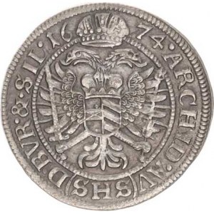 Leopold I. (1657-1705), VI kr. 1674 SHS, Vratislav-Hammerschmidt MKČ - av. jako 1609 !