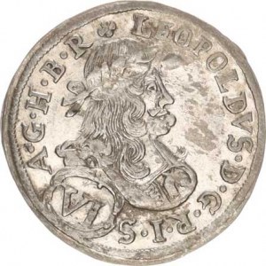 Leopold I. (1657-1705), VI kr. 1683 I A N, Štýrsko,Graz-Nowak - typ oboustr. bez vnitřníc