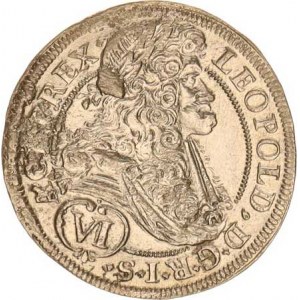Leopold I. (1657-1705), VI kr. 1690 MM, Vídeň-Mittermayer var.: tečka za REX.