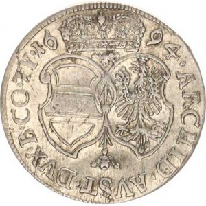 Leopold I. (1657-1705), VI kr. 1694 Tyroly, Hall