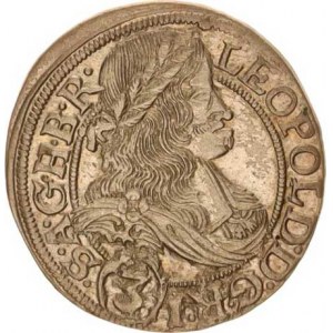 Leopold I. (1657-1705), 3 kr. 1667 SHS, Vratislav-Hammerschmidt MKČ 1619 var.: ARCHID.A