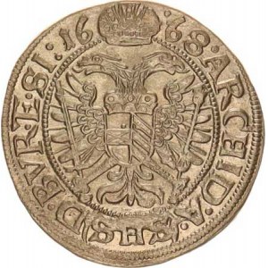Leopold I. (1657-1705), 3 kr. 1668 SHS, Vratislav-Hammerschmidt MKČ 1619 var. poprsí, op