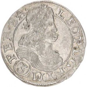 Leopold I. (1657-1705), 3 kr. 1678 CK, K.Hora-Krahe R