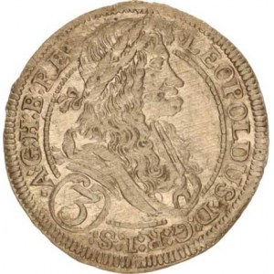 Leopold I. (1657-1705), 3 kr. 1693 b.zn., Štýrsko Graz