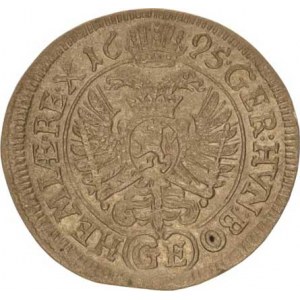 Leopold I. (1657-1705), 3 kr. 1695 GE, Praha-Egerer MKČ 1425 var. opisu: LEOPOLD.D:G:
