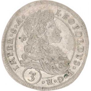 Leopold I. (1657-1705), 3 kr. 1698 CK, K.Hora-Krahe R