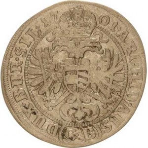 Leopold I. (1657-1705), 3 kr. 1701 CB, Břeh-Brettschneider jako MKČ 1701, ale v opisu v