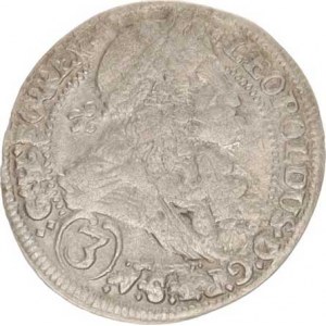 Leopold I. (1657-1705), 3 kr. 1705 IA, Štýrsko,Graz-Aigmann