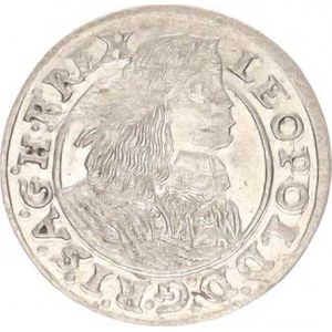 Leopold I. (1657-1705), 1 kr. 1665 SH, Vratislav-Hammerschmidt MKČ 1636 var. úzká