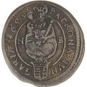 Leopold I. (1657-1705), 1 kr. 1699 NB / ICB, Nagybánya Husz. 1492 var. opis: D.G.R.()