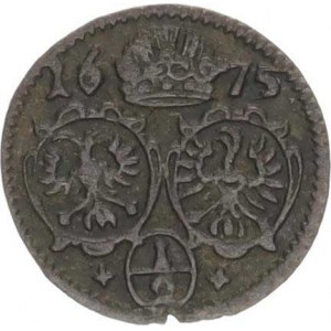 Leopold I. (1657-1705), 1/2 kr. 1675, Opolí-Kirschenhofer jako MKČ 1678 R