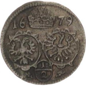 Leopold I. (1657-1705), 1/2 kr. 1679, Opolí-Kirschenhofer jako MKČ 1678 R