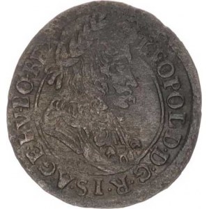 Leopold I. (1657-1705), Poltura 1695 P H Husz. 1482 patina, mír. nedor.