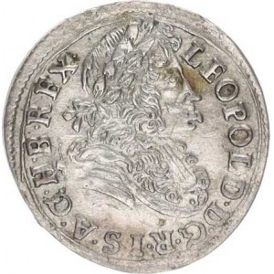 Leopold I. (1657-1705), Poltura 1701 PH - bez perlovce Hal. 396; Husz. 1483
