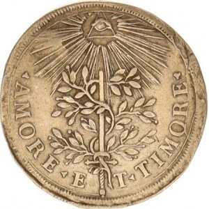 Josef I. (1705-1711), Větší korunovační žeton na římského krále 26.1.1690 v Augsburku
