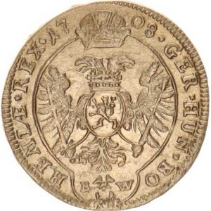 Josef I. (1705-1711), 3 kr. 1708 BW, K.Hora-Wohnsiedler var. opis: IMPER.S.A.