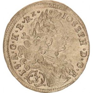 Josef I. (1705-1711), 3 kr. 1709 zn.hvězda, Mnichov var.: IOSEPH.D.G.R.()I.S.A.G.H.
