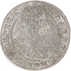 Josef I. (1705-1711), 3 kr. 1711 IAP, Praha-Putz MKČ 1723 var.: RO - IMPE: S: A.