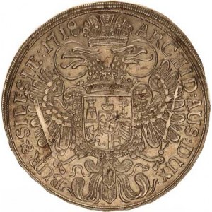 Karel VI. (1711-1740), Tolar 1718 b.zn., Vratislav-Nowak MKČ 1907 28,603 g