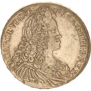 Karel VI. (1711-1740), Tolar 1720 b.zn., Vratislav-Nowak MKČ 1908 opis: CAROL. VI:D