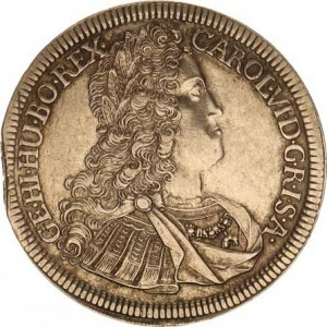 Karel VI. (1711-1740), Tolar 1725, Tyroly Hall 28,765 g, mír. kraj. stř., tém.