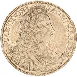 Karel VI. (1711-1740), Tolar 1736 KB, Kremnica Hus. 1606 var.: místo dvojtečky, tečk