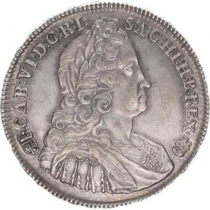 Karel VI. (1711-1740), 1/2 Tolar 1738 KB Husz. 1614 14,375 g