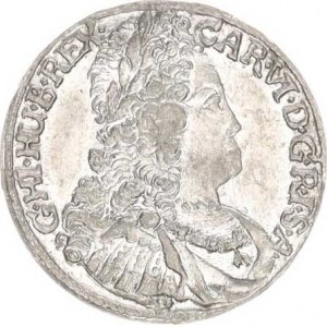 Karel VI. (1711-1740), 3 kr. 1733, Tyroly, Hall