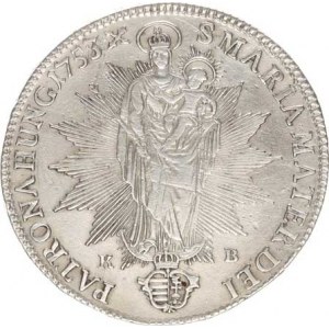 Marie Terezie (1740-1780), Tolar 1753 K-B, Kremnica R Husz. 1675 27,864 g