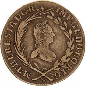 Marie Terezie (1740-1780), 10 kr. 1760 b.zn., Praha-Erdmann R