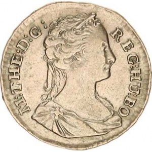 Marie Terezie (1740-1780), 10 Denár 1742 b.zn. - pro Uhry R 2,399 g +starý pod