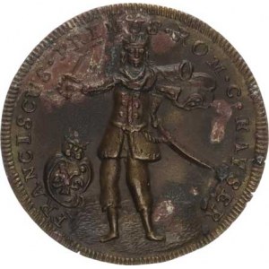 František Lotrinský (1745-1765), Medaile 1745, posměšná - na korunovaci římským císařem ve Frankfu