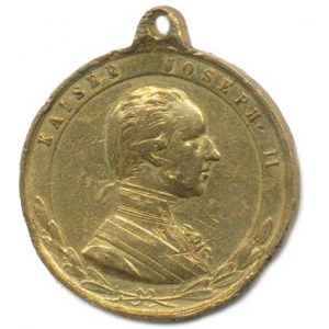 Josef II. (1765-1780-1790), Český Krumlov - medaile k odhalení pomníku 20.7. 1890, busta cís