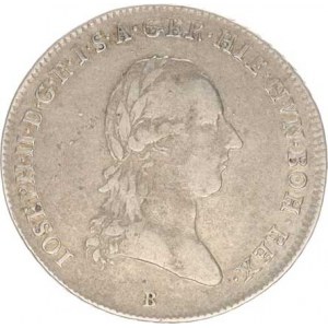Josef II. (1780-1790), 1/4 Tolar křížový 1790 B, tém.