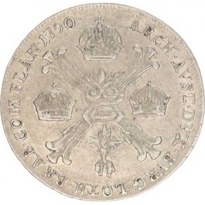 Josef II. (1780-1790), 1/4 Tolar křížový 1790 B, tém.