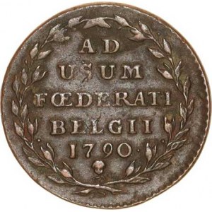 Belgické povstání (1789-1790), 1 Liard 1790 Brusel R KM 44 7,029 g
